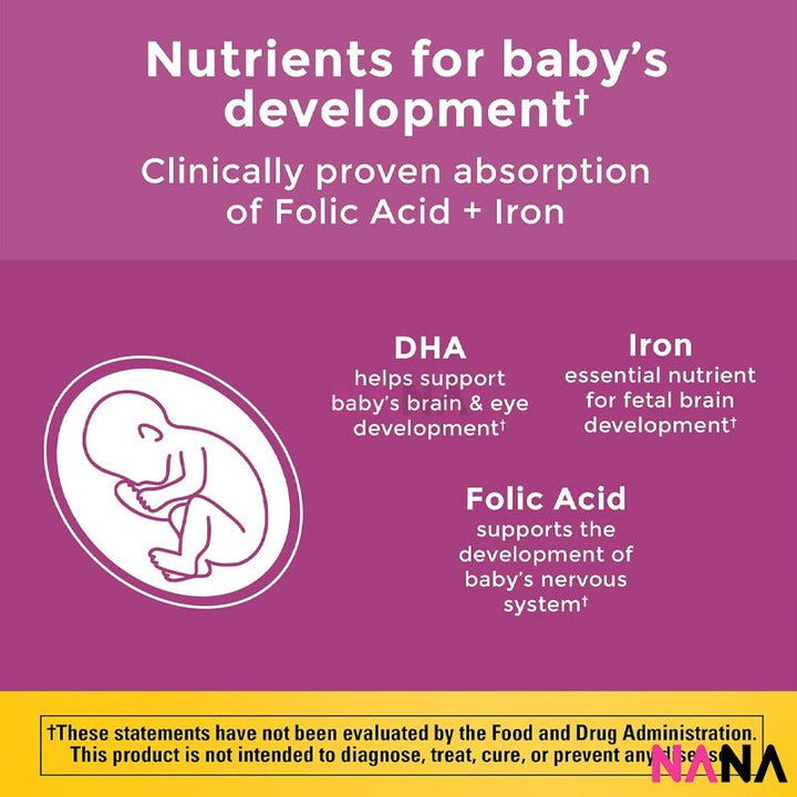 Nature Made Prenatal Folic Acid + DHA 150 Softgels - NANA MALL