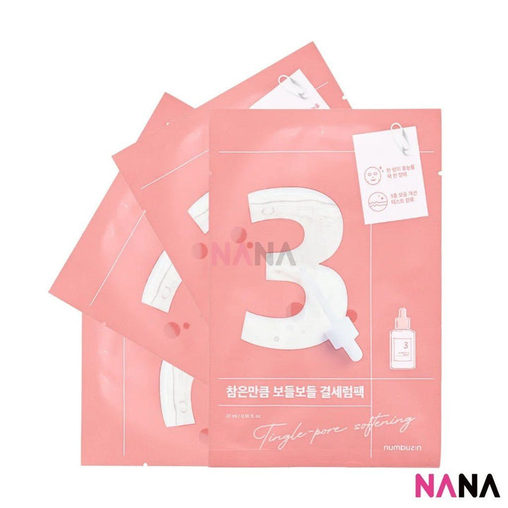NUMBUZIN No.3 Tingle Pore Softening Mask 4Sheets/box - NANA MALL