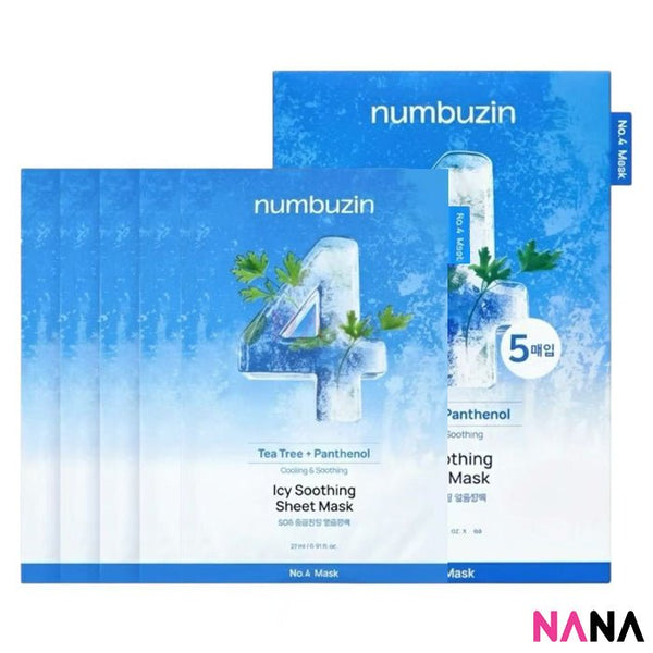 NUMBUZIN No.4 Icy Soothing Mask 5Sheets/box - NANA MALL