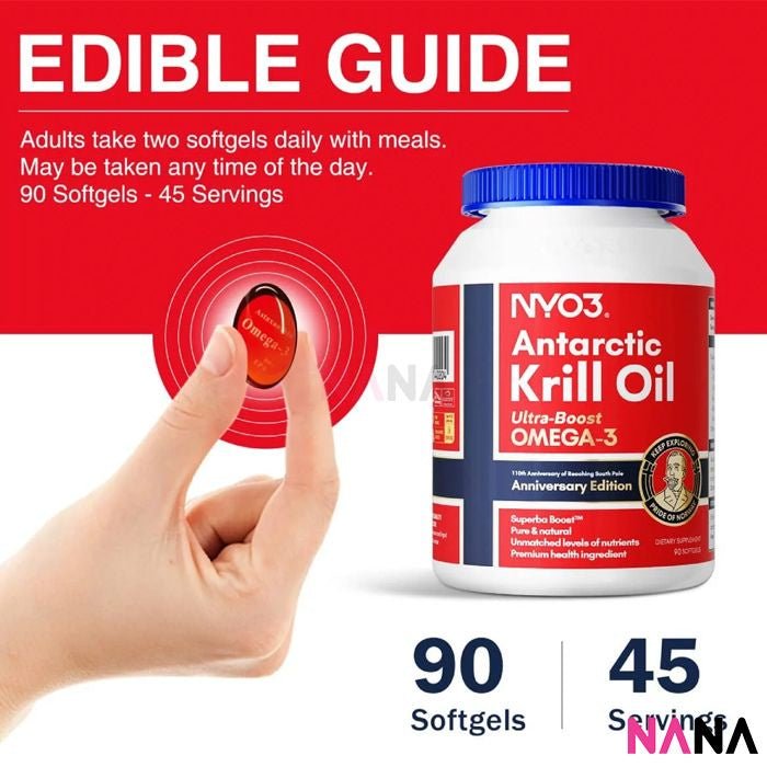 NYO3 Antarctic Krill Oil Amundsen Ultra Boot Omega 3 90Softgels (EXP:11 2028) - NANA MALL