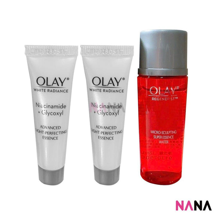 OLAY Bouncy & Firming Pack(Super Cream 50g + 14g + Toner 18ml + Radiance Ess 6ml x2) - NANA MALL