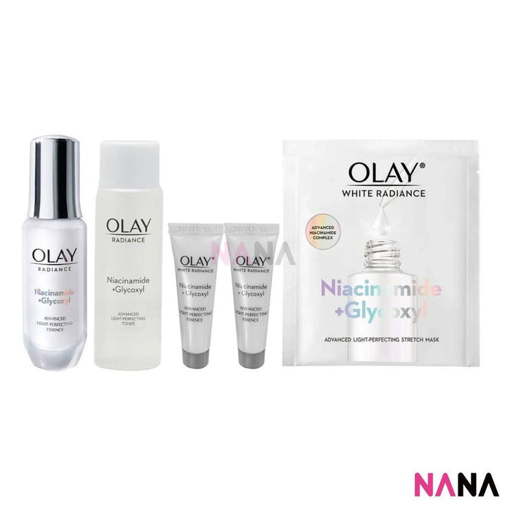 OLAY Hydrating & Radiance Pack (Radiance Essence 30ml + 6mlx2 + Toner 45ml + Mask 1pc) - NANA MALL