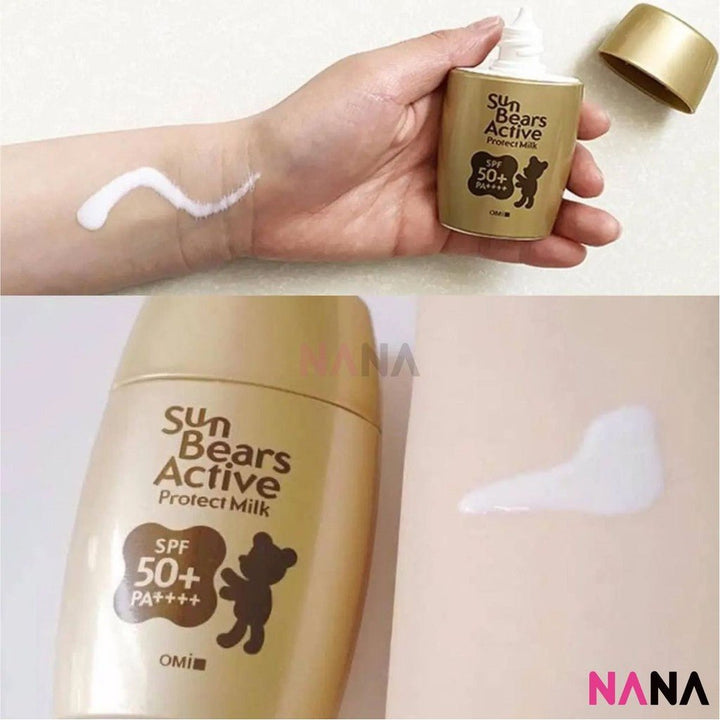 OMI Sun Bears Active Protect Milk SPF50+ PA+++ - Gold (Strong Waterproof & Sweatproof) 30g - NANA MALL