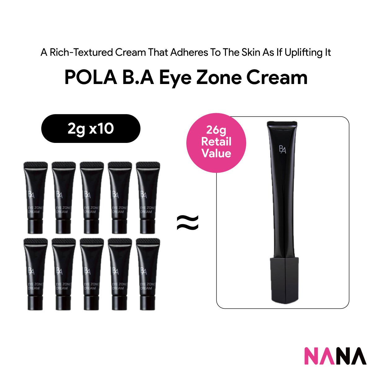 POLA B.A アイゾーンクリーム N サンプル 2g×10個 POLA B.A アイゾーンクリームサンプルパック（2g x 10/5） – NANA MALL