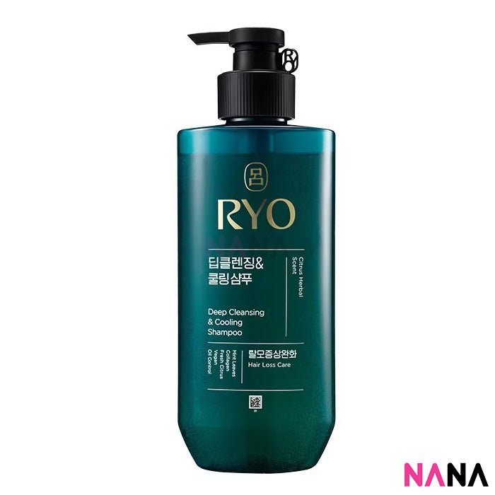 RYO Deep Cleansing & Cooling Shampoo 480ml - Green - NANA MALL