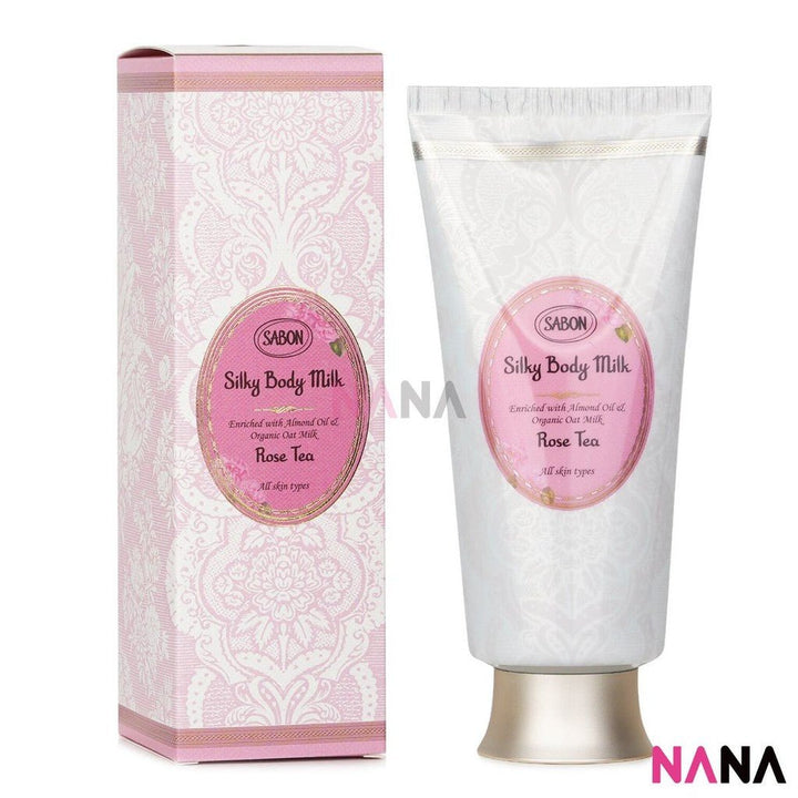 Sabon Silky Body Milk - Rose Tea 200ml - NANA MALL