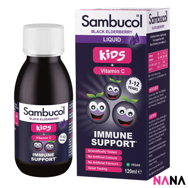 Sambucol Kids Black Elderberry + Vitamin C Liquid 120ml - NANA MALL