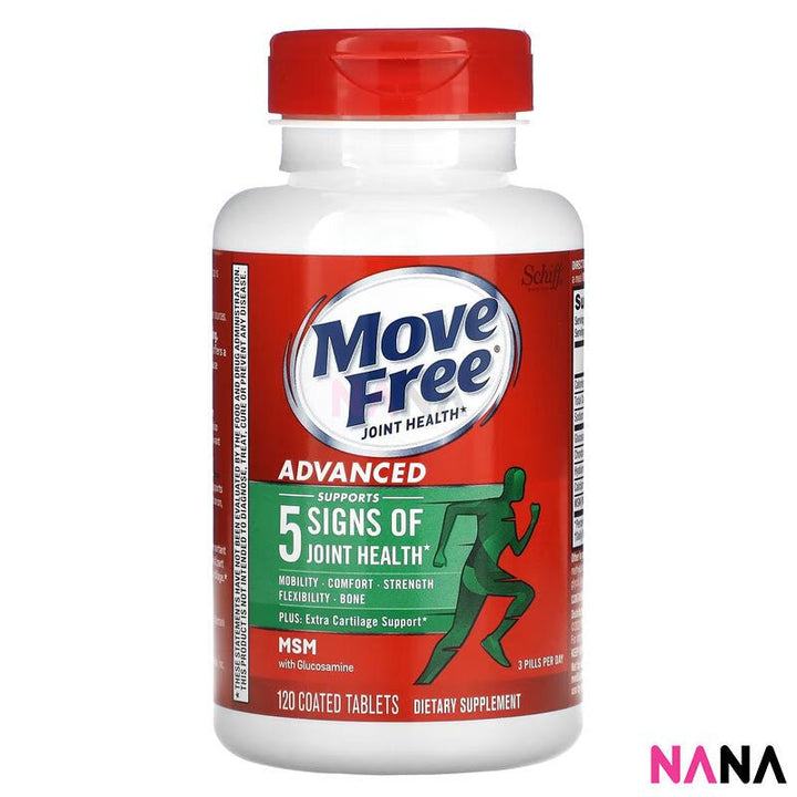 Schiff Move Free Advanced Plus MSM With Glucosamine Joint Supplements 120 Tablets - NANA MALL