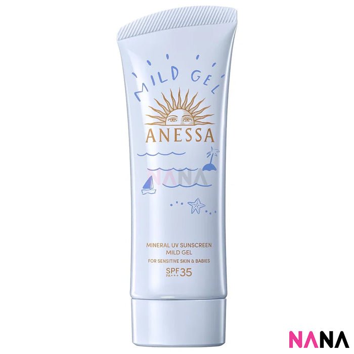 Shiseido Anessa Moisture UV Sunscreen Mild Gel SPF35 PA+++ - For Sensitive Skin 90g - NANA MALL