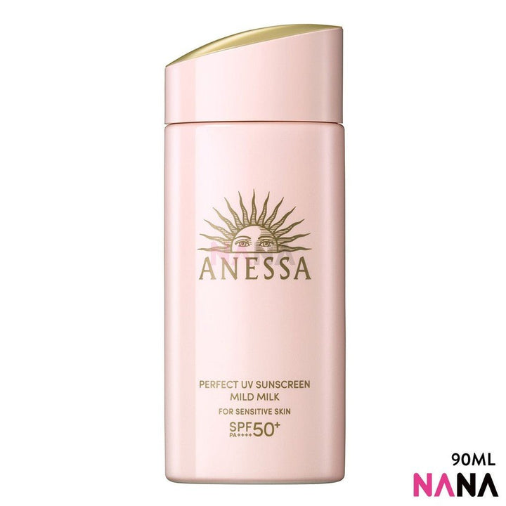 SHISEIDO ANESSA Perfect UV Sunscreen Mild Milk SPF50+ PA++++ For Sensitive Skin 90ml - NANA MALL
