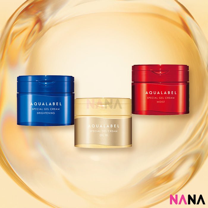 SHISEIDO Aqualabel All in One Special Gel Cream Oil In 90g - Gold - NANA MALL
