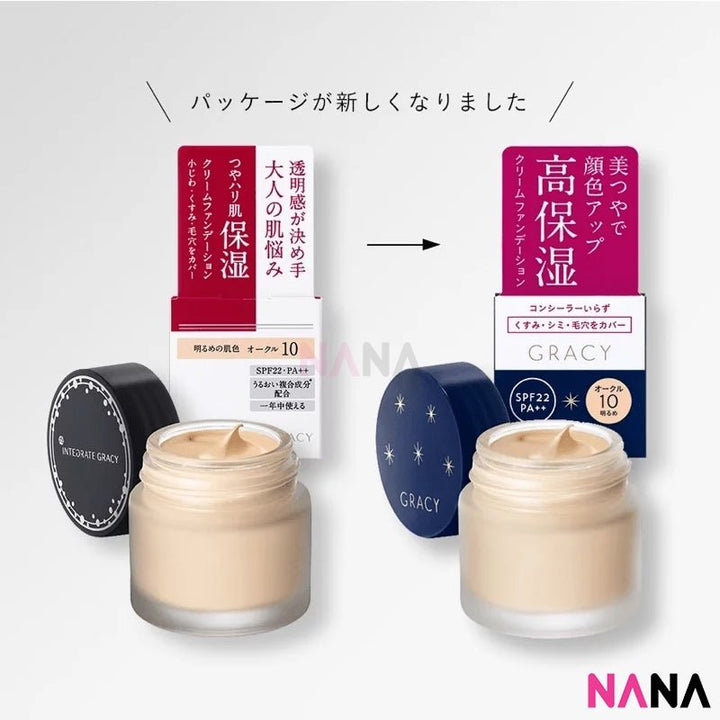 Shiseido Moisture Type Integrate Gracy Moist Cream Foundation SPF22 PA++ 25g OC - 10 - NANA MALL