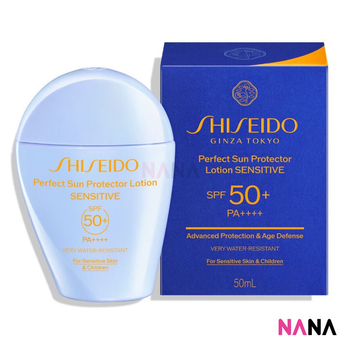 SHISEIDO Perfect Sun Protector Lotion Sensitive SPF50+ PA++++ 50ml - NANA MALL