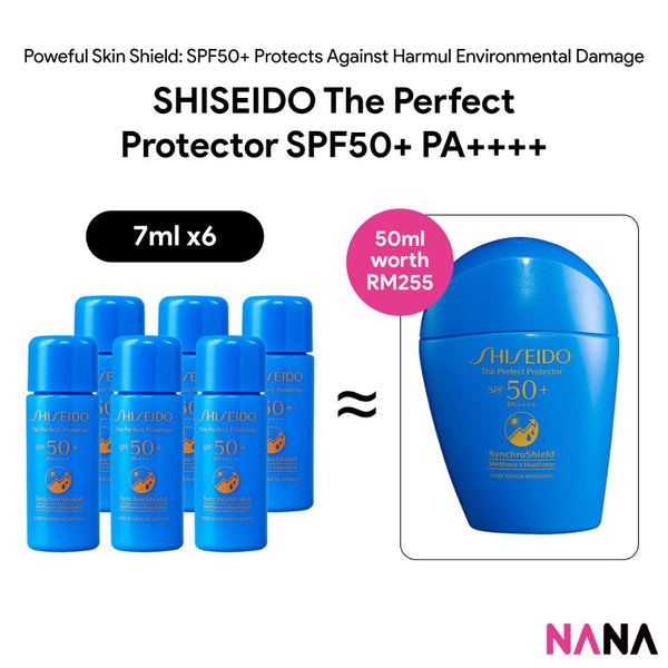 SHISEIDO The Perfect Protector SPF50+ PA++++ Sample Pack (7ml x 6/3) - NANA MALL