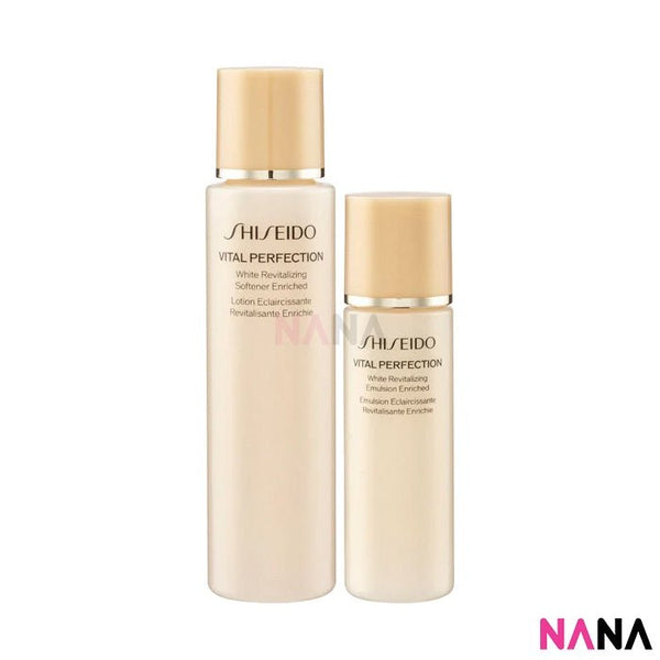 Shiseido 資生堂 VITAL PERFECTION White Revitalizing Softener Lotion & Emulsion Enriched Selected Duo Set (Toner 75ml + Emulsion 30ml) - NANA MALL
