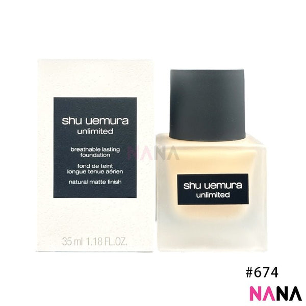 Shu Uemura Asian Skin Unlimited Breathable Lasting Foundation Natural Semi - Matte SPF24 PA+++ 674 35ml - NANA MALL