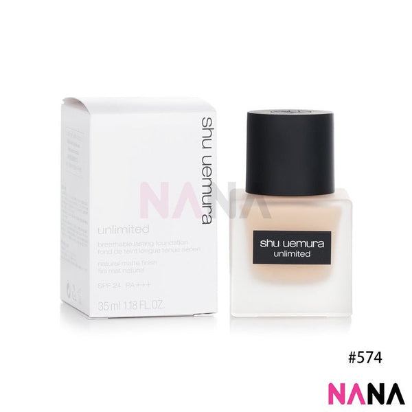 Shu Uemura Longwear Unlimited Breathable Lasting Foundation Natural Semi - Matte SPF24 PA+++ 574 35ml - NANA MALL