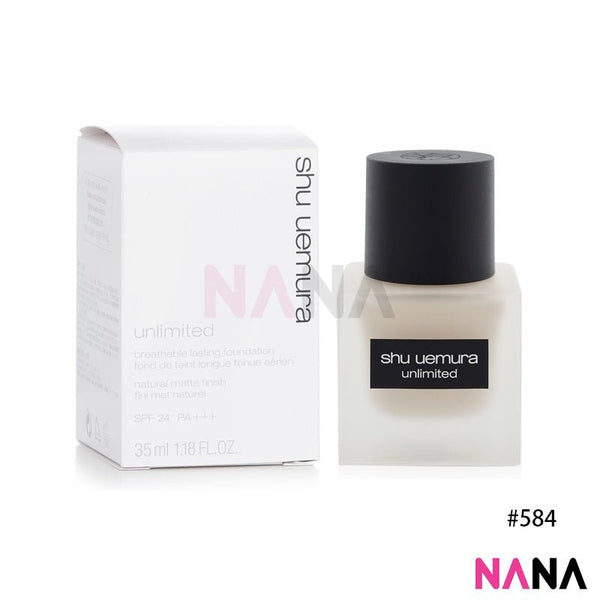 Shu Uemura Unlimited Breathable Lasting Foundation Natural Semi - Matte SPF24 PA+++ 584 35ml - NANA MALL