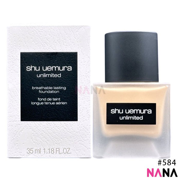 Shu Uemura Unlimited Breathable Lasting Foundation Natural Semi - Matte SPF24 PA+++ 584 35ml - NANA MALL