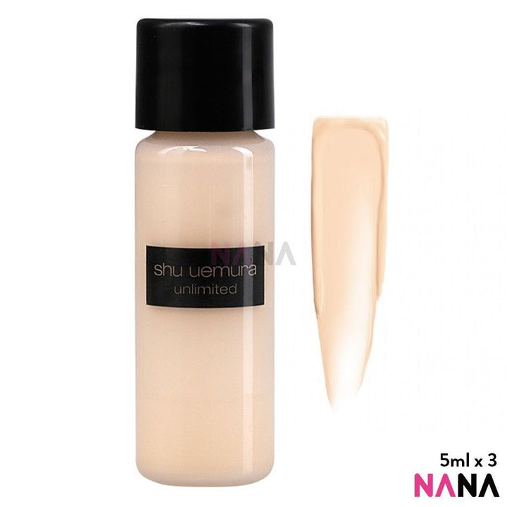shu uemura Unlimited Breathable Lasting Foundation Natural Semi - Matte SPF24 PA+++ 584 Sample Pack (5ml x 6/3) - NANA MALL
