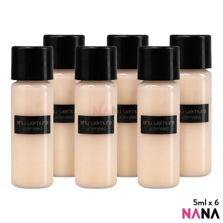 shu uemura Unlimited Breathable Lasting Foundation Natural Semi - Matte SPF24 PA+++ 584 Sample Pack (5ml x 6/3) - NANA MALL