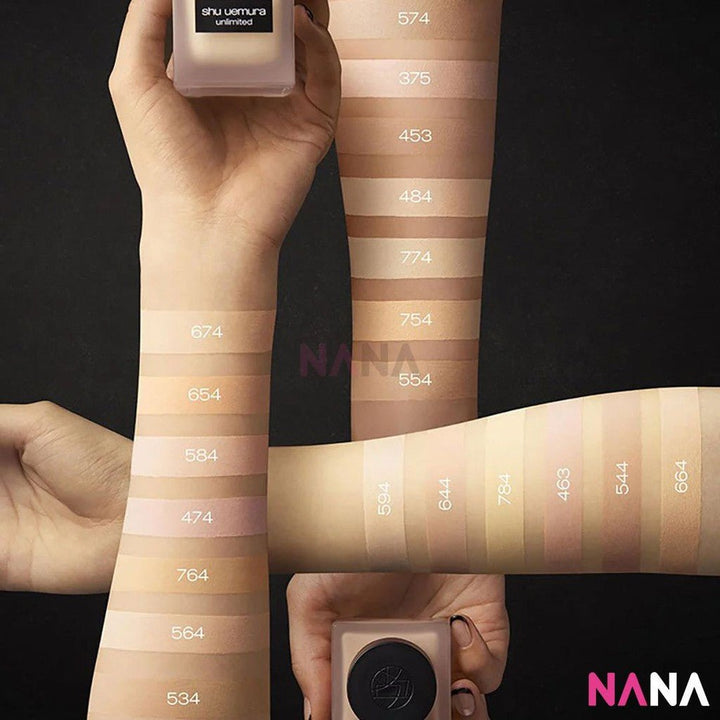 shu uemura Unlimited Breathable Lasting Foundation Natural Semi - Matte SPF24 PA+++ 584 Sample Pack (5ml x 6/3) - NANA MALL