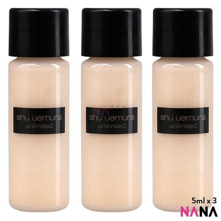 shu uemura Unlimited Breathable Lasting Foundation Natural Semi - Matte SPF24 PA+++ 584 Sample Pack (5ml x 6/3) - NANA MALL