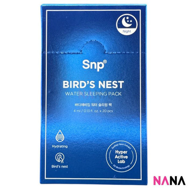 SNP Bird's Nest Water Sleeping Pack 4ml x 20pcs - NANA MALL