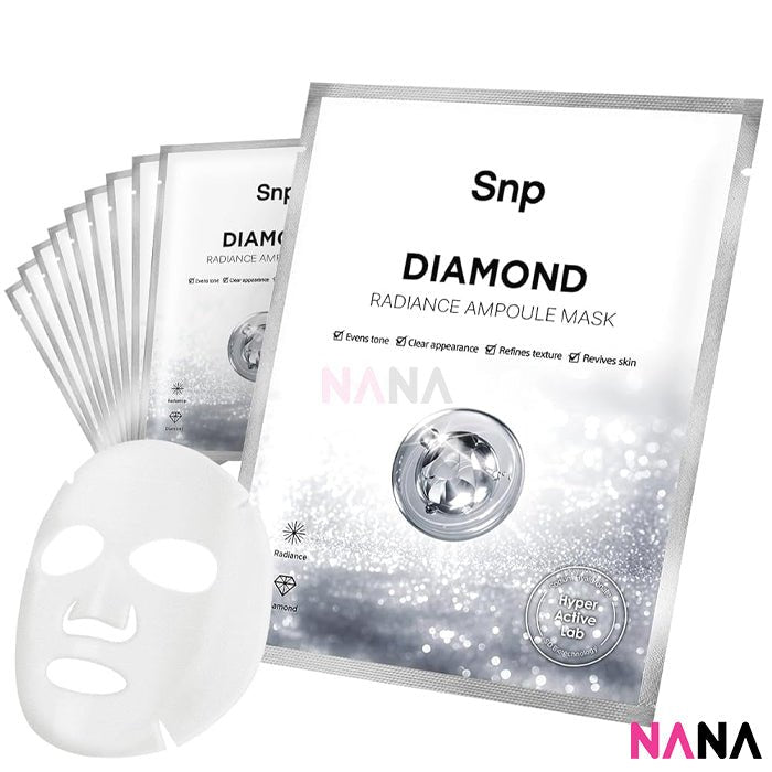 SNP Diamond Brightening Ampoule Mask (10 Pcs) - NANA MALL