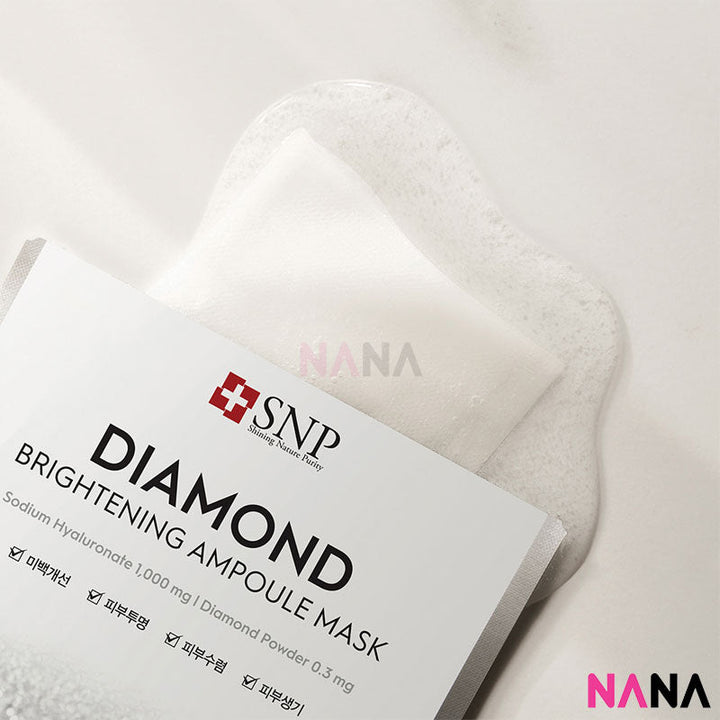 SNP Diamond Brightening Ampoule Mask (10 Pcs) - NANA MALL