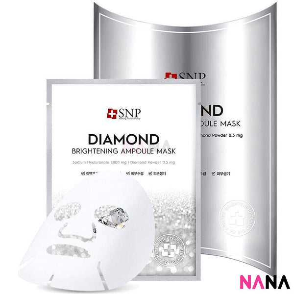 SNP Diamond Brightening Ampoule Mask (10 Pcs) - NANA MALL