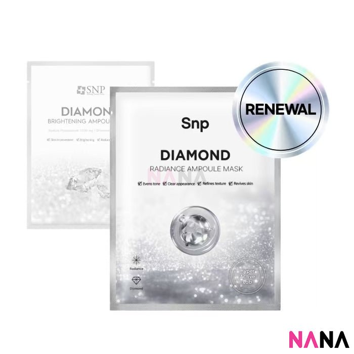 SNP Diamond Brightening Ampoule Mask (10 Pcs) - NANA MALL