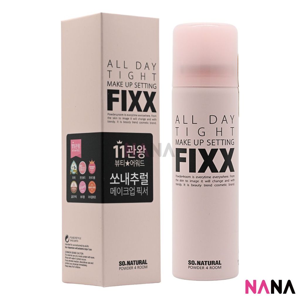 【新品オマケ付き】ALL DAY TIGHT FIXX 120ml x 2 ソー ナチュラル オール デイ タイト メイクアップ セッティング