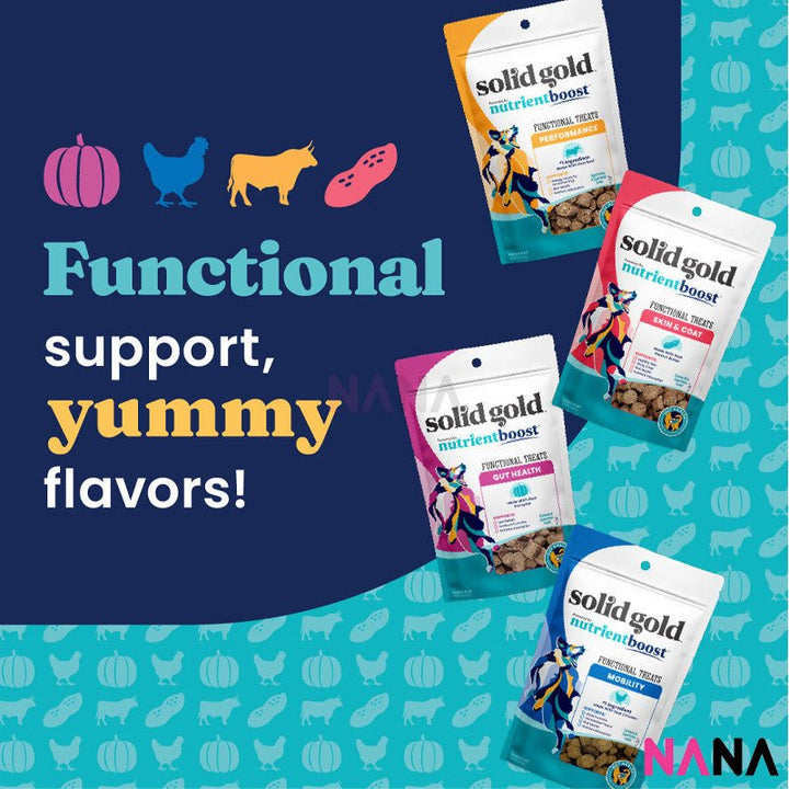 Solid Gold Functional Treats Performance With Real Beef For Dogs 5.2oz (EXP:02 2026) - NANA MALL