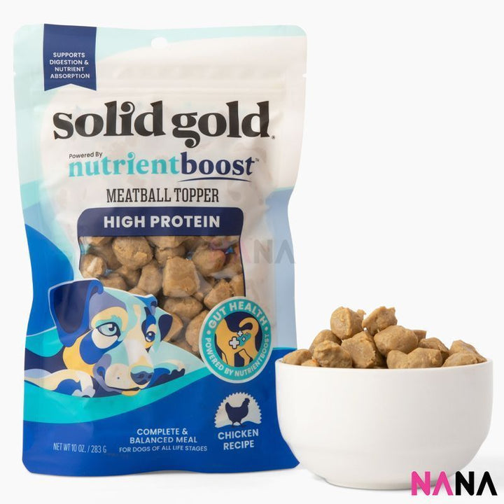 Solid Gold High Protein Meatball Topper Complete & Balanced Meal Topper For Dogs - Chicken 10oz (EXP:08 2025) - NANA MALL