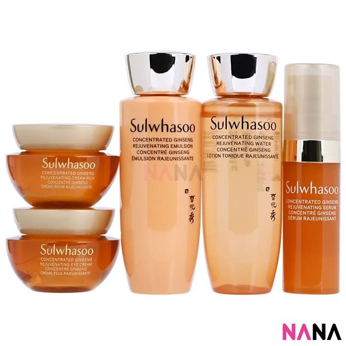 Sulwhasoo Concentrated Ginseng Anti - Aging Kit Set (5 Items) - NANA MALL