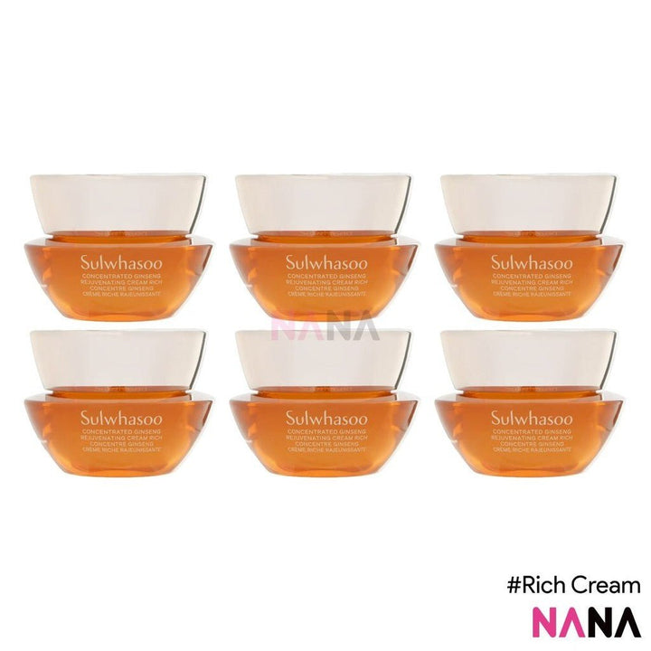Sulwhasoo Concentrated Ginseng Rejuvenating Cream Rich Sample Pack (10ml x 3/6) - NANA MALL
