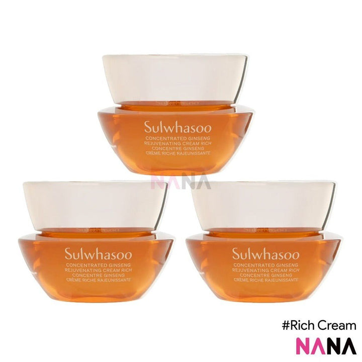 Sulwhasoo Concentrated Ginseng Rejuvenating Cream Rich Sample Pack (10ml x 3/6) - NANA MALL