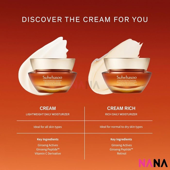 Sulwhasoo Concentrated Ginseng Rejuvenating Cream Rich Sample Pack (5ml x 10/5) - NANA MALL