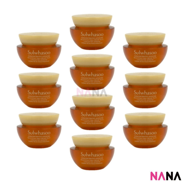 Sulwhasoo Concentrated Ginseng Rejuvenating Cream Rich Sample Pack (5ml x 10/5) - NANA MALL
