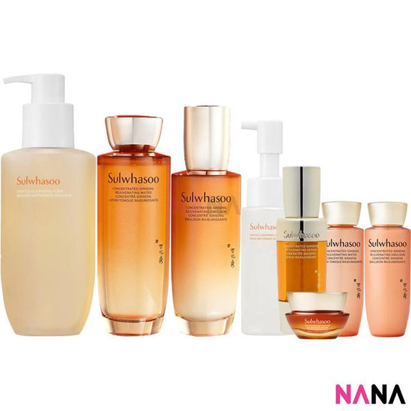 Sulwhasoo Concentrated Ginseng Rejuvenating Special Set (Water 150ml + Lotion 125ml + Cleanser 200ml) - NANA MALL
