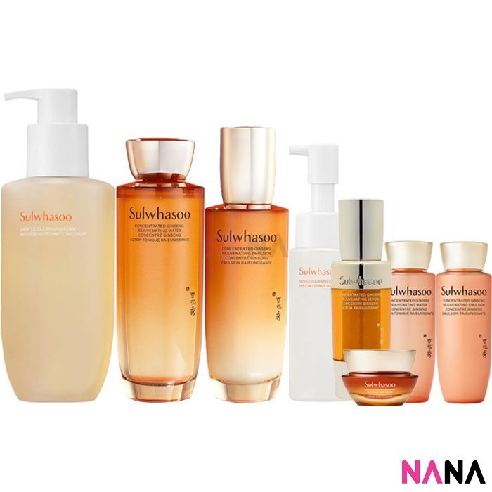 Sulwhasoo Concentrated Ginseng Rejuvenating Special Set (Water 150ml + Lotion 125ml + Cleanser 200ml) - NANA MALL
