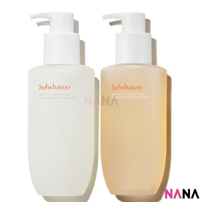 SULWHASOO Gentle Cleansing Foam Cleanser 200ml + Gentle Cleansing Oil 200ml - NANA MALL