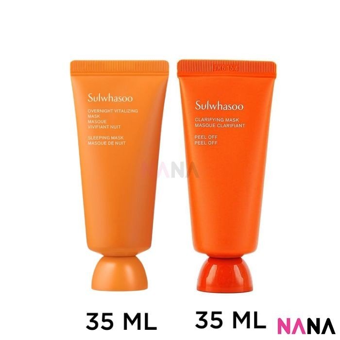 SULWHASOO Overnight Vitalizing Mask 35ml + Clarifying Mask 35ml - NANA MALL