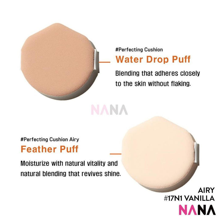 SULWHASOO Perfecting Cushion Airy SPF50+ PA+++ 17N1 VANILLA (15g + 15g Refill) - NANA MALL