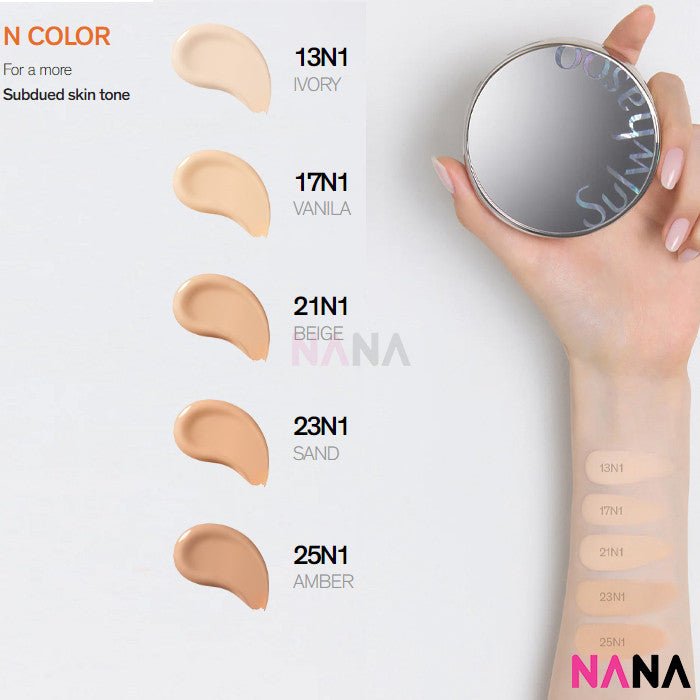 Sulwhasoo Perfecting Cushion SPF50+ PA+++ 23N1 SAND (15g + 15g Refill) - NANA MALL