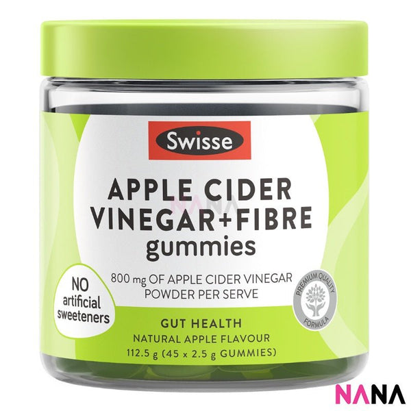 Swisse Apple Cider Vinegar + Fibre Gummies 45 Gummies (EXP:12 2026) - NANA MALL