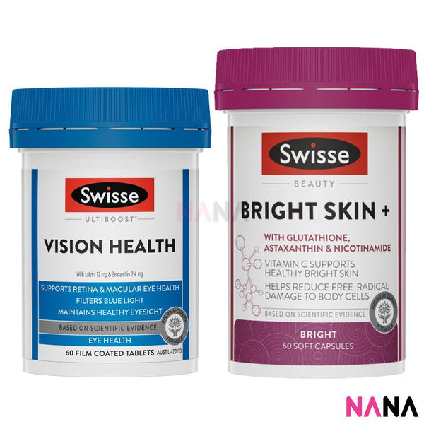 SWISSE Double Bright Combo(Bright Skin+ & Vision Health) - NANA MALL