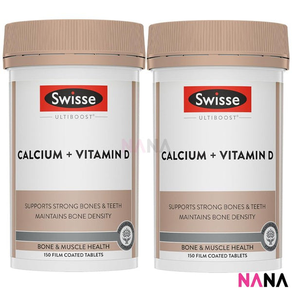 Swisse Ultiboost Calcium + Vitamin D 150 Capsules x2 - NANA MALL