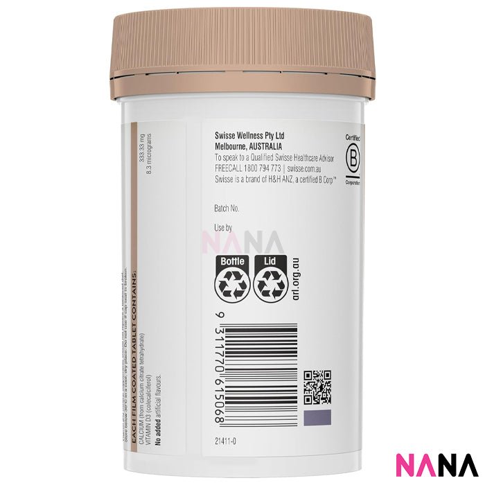 Swisse Ultiboost Calcium + Vitamin D 150 Capsules x2 - NANA MALL